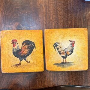Vintage Rooster Coasters
